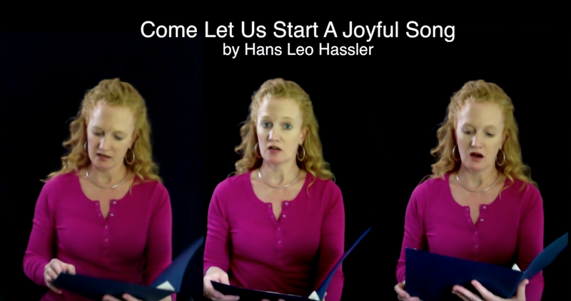 Come Let Us Start (Leo Hassler) SSA