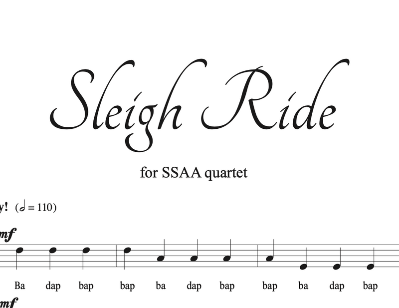 Sleigh Ride (arr. Julie Gaulke) SSAA