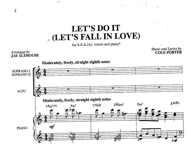 Let's Do It (arr. Jay Althouse)