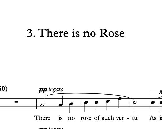 There Is No Rose (Benjamin Britten)