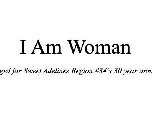I Am Woman (arr. Glenda Lloyd)