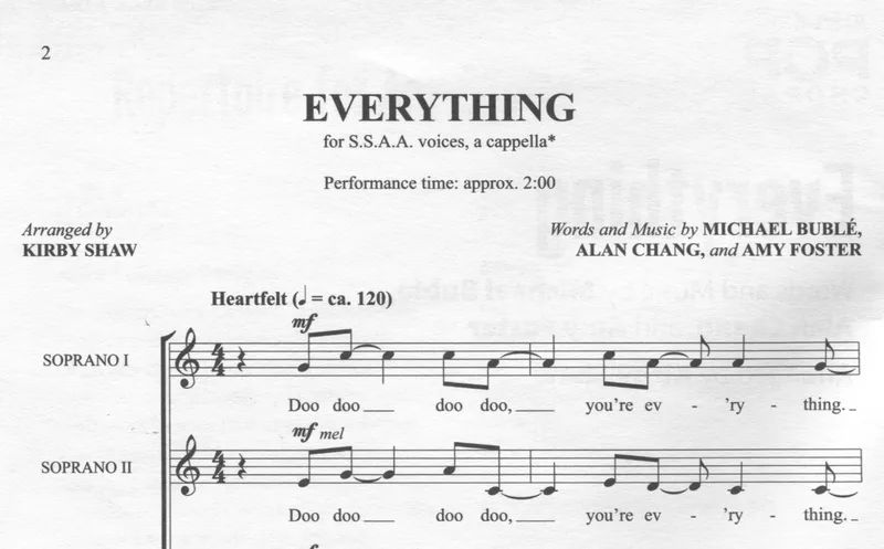 Everything (arr. Kirby Shaw)