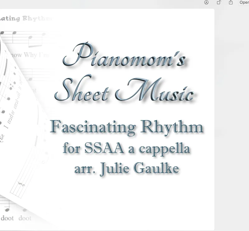 Fascinating Rhythm (arr. Julie Gaulke)