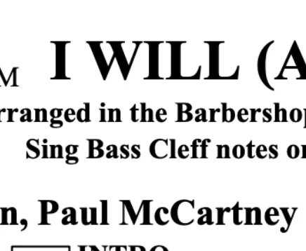 I Will (arr. Carolyn Johnson)